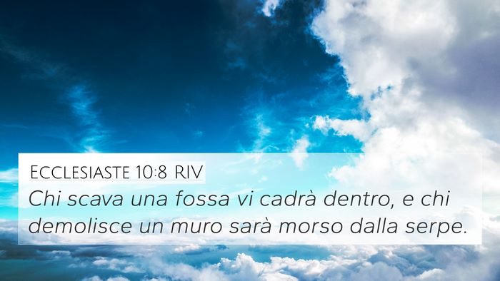 Ecclesiaste 10:8 RIV Bible Verse Image