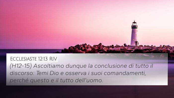 Ecclesiaste 12:13 RIV Bible Verse Image