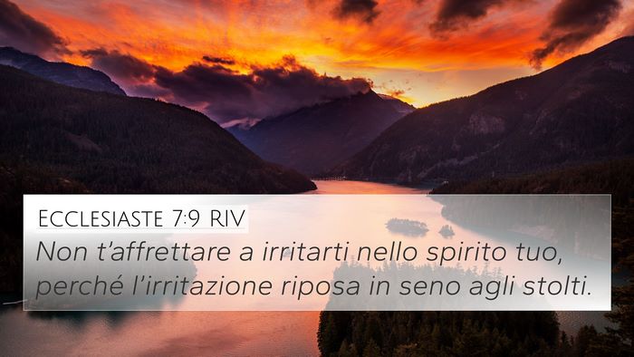 Ecclesiaste 7:9 RIV Bible Verse Image