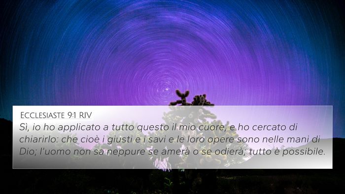 Ecclesiaste 9:1 RIV Bible Verse Image