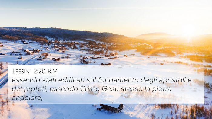 Efesini 2:20 RIV Bible Verse Image