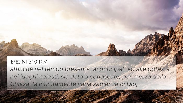 Efesini 3:10 RIV Bible Verse Image