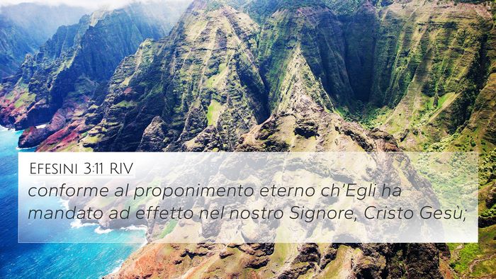 Efesini 3:11 RIV Bible Verse Image