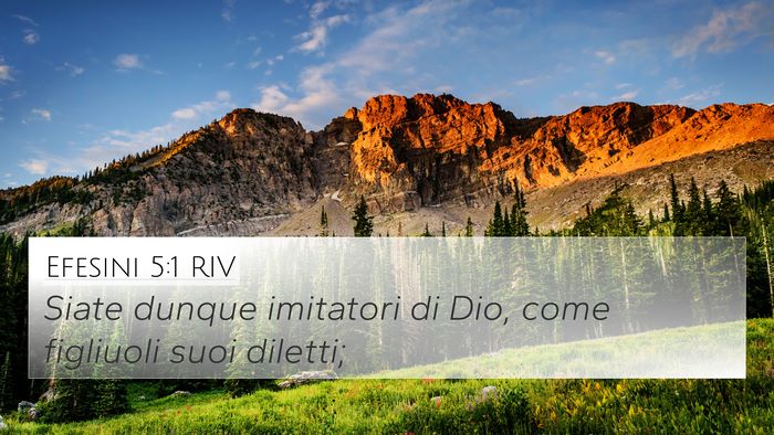 Efesini 5:1 RIV Bible Verse Image