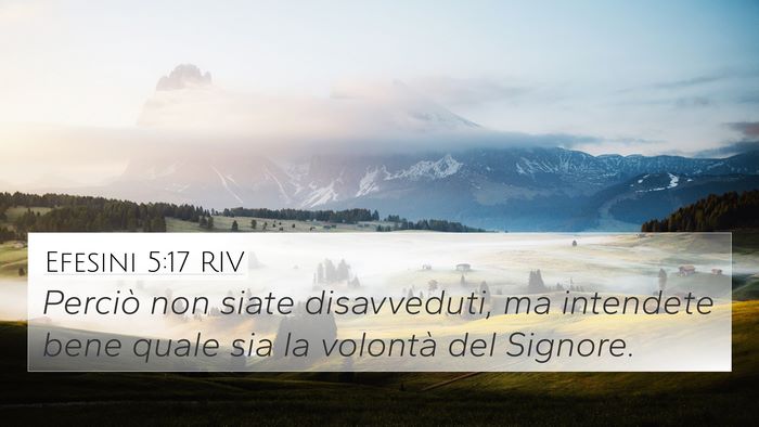 Efesini 5:17 RIV Bible Verse Image