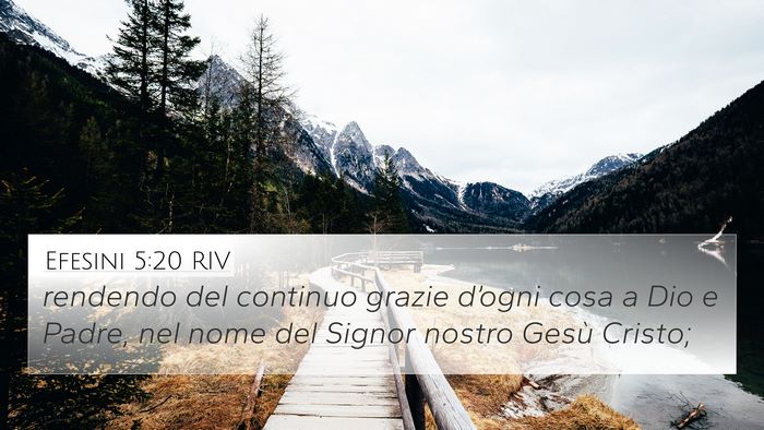 Efesini 5:20 RIV Bible Verse Image
