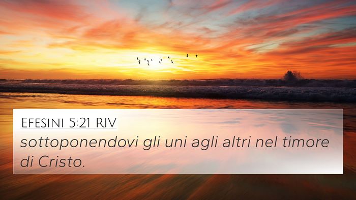 Efesini 5:21 RIV Bible Verse Image