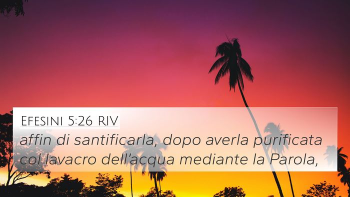 Efesini 5:26 RIV Bible Verse Image