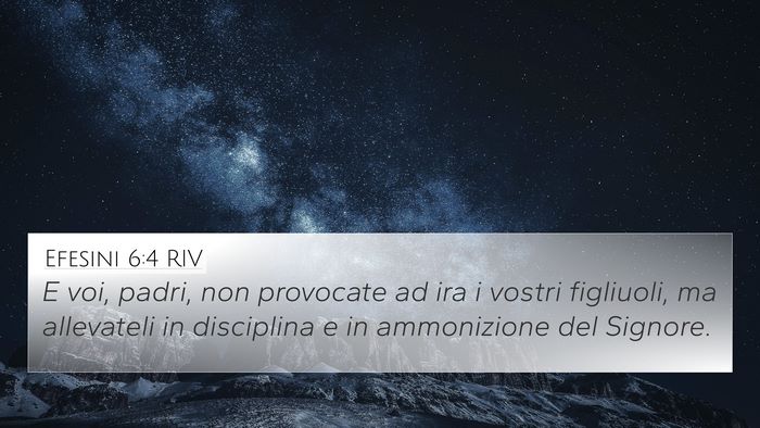 Efesini 6:4 RIV Bible Verse Image