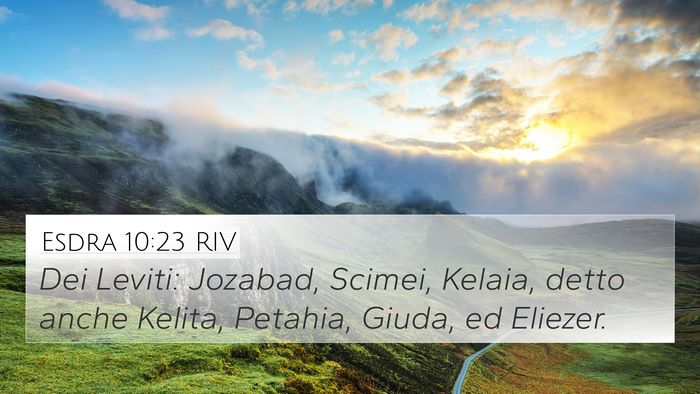 Esdra 10:23 RIV Bible Verse Image