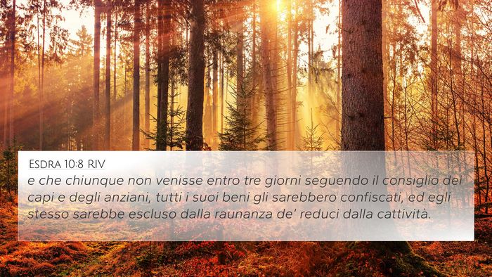 Esdra 10:8 RIV Bible Verse Image