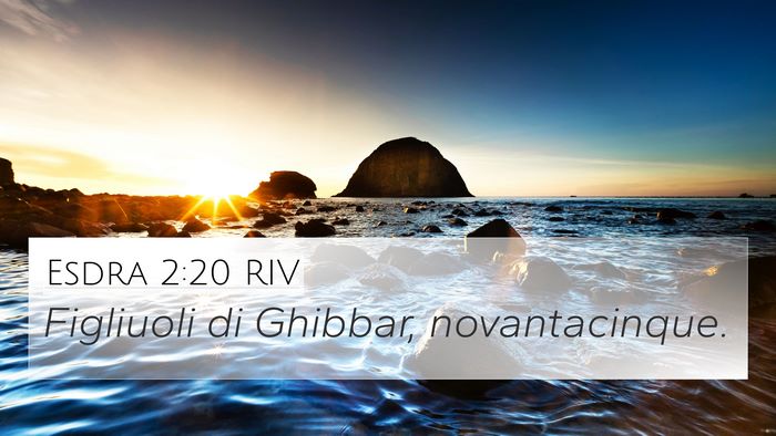 Esdra 2:20 RIV 4K Wallpaper - Figliuoli di Ghibbar, - 4K Wallpaper Bible Verse