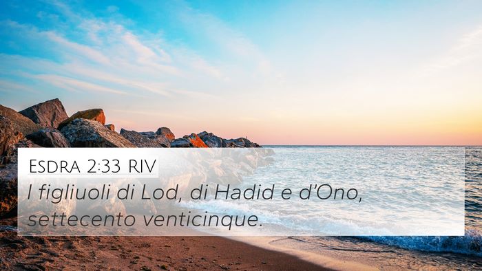 Esdra 2:33 RIV Bible Verse Image