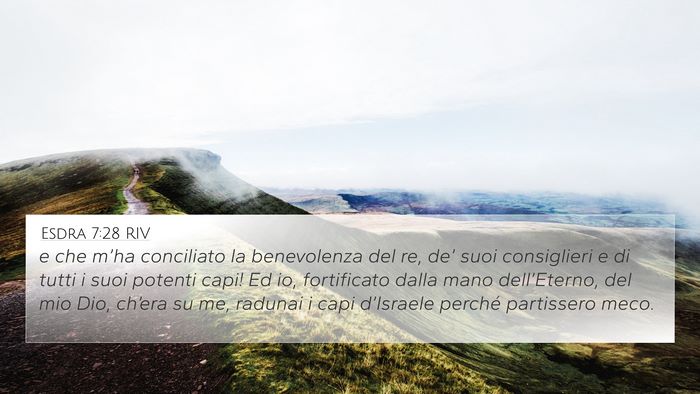 Esdra 7:28 RIV Bible Verse Image
