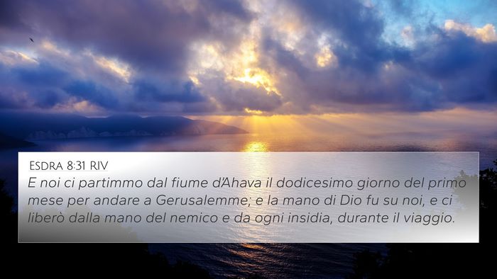 Esdra 8:31 RIV Bible Verse Image