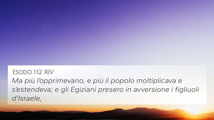 Esodo 1:12 RIV Bible Verse Image