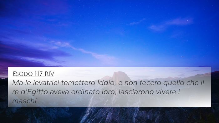 Esodo 1:17 RIV Bible Verse Image