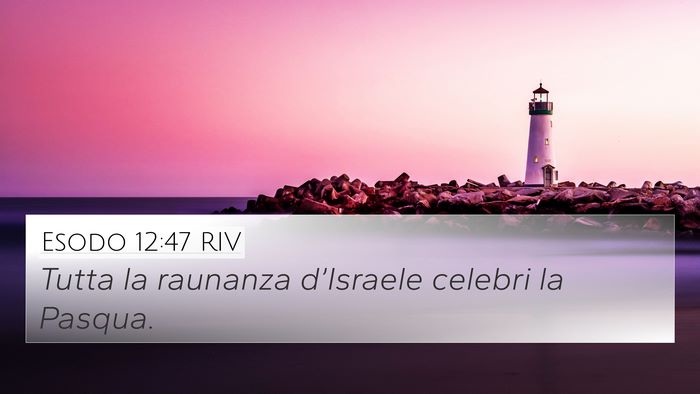Esodo 12:47 RIV Bible Verse Image