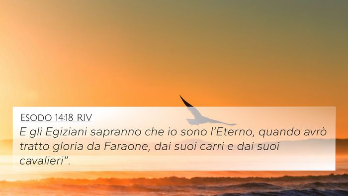 Esodo 14:18 RIV Bible Verse Image