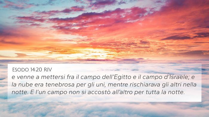 Esodo 14:20 RIV Bible Verse Image