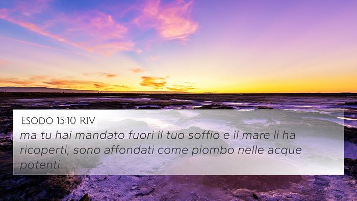 Esodo 15:10 RIV Bible Verse Image