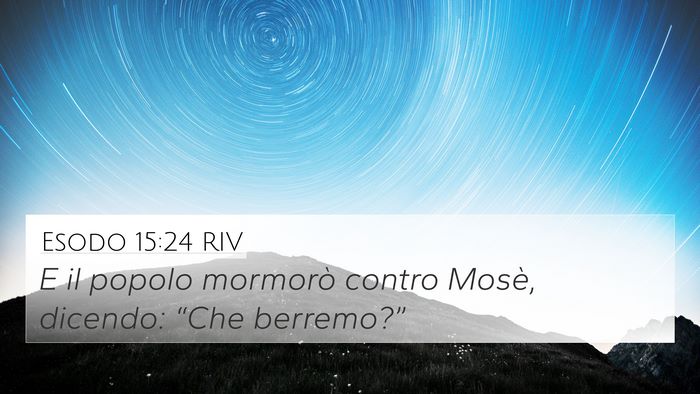 Esodo 15:24 RIV Bible Verse Image