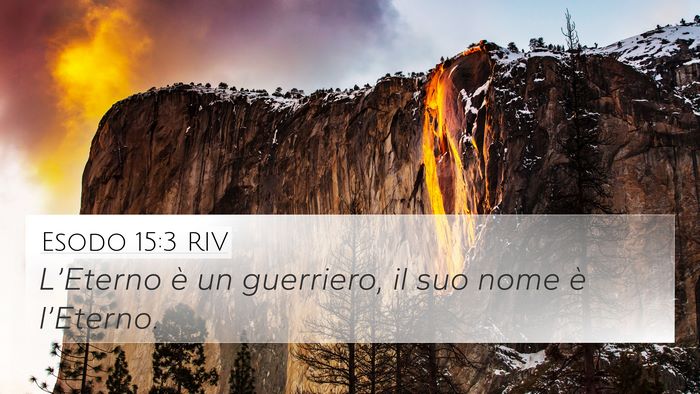 Esodo 15:3 RIV Bible Verse Image