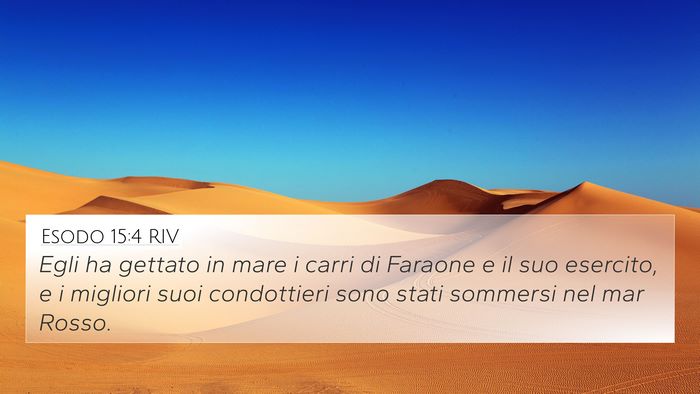 Esodo 15:4 RIV Bible Verse Image