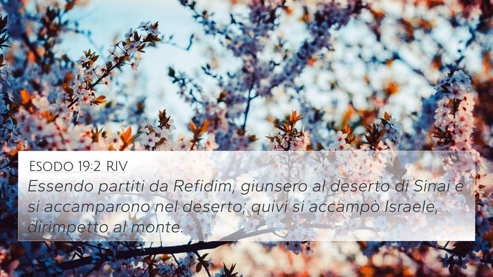 Esodo 19:2 RIV Bible Verse Image