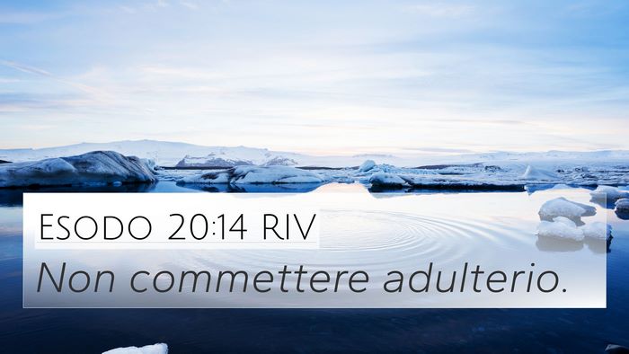 Esodo 20:14 RIV Bible Verse Image