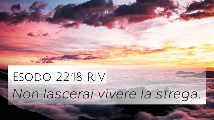 Esodo 22:18 RIV Bible Verse Image