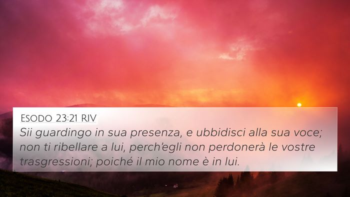 Esodo 23:21 RIV Bible Verse Image