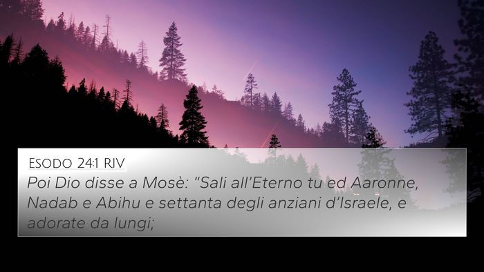 Esodo 24:1 RIV Bible Verse Image