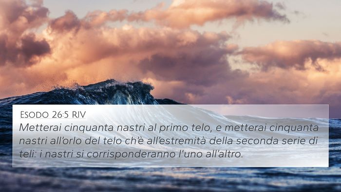 Esodo 26:5 RIV Bible Verse Image