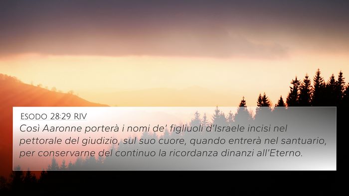 Esodo 28:29 RIV Bible Verse Image