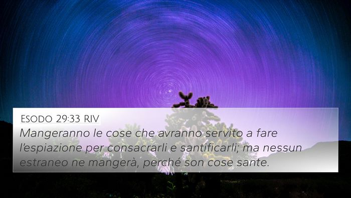 Esodo 29:33 RIV Bible Verse Image