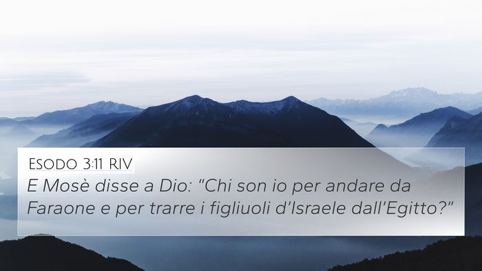 Esodo 3:11 RIV Bible Verse Image