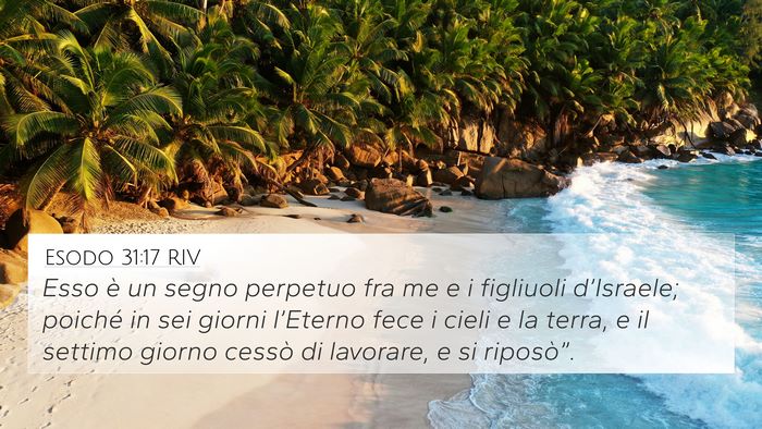Esodo 31:17 RIV Bible Verse Image