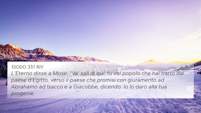 Esodo 33:1 RIV Bible Verse Image