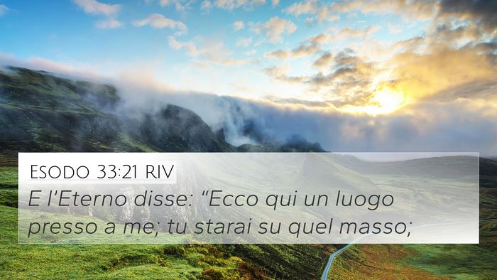 Esodo 33:21 RIV Bible Verse Image