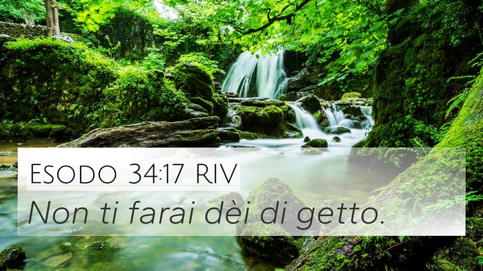 Esodo 34:17 RIV Bible Verse Image