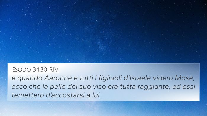 Esodo 34:30 RIV Bible Verse Image
