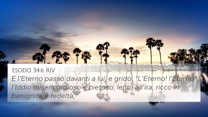 Esodo 34:6 RIV Bible Verse Image