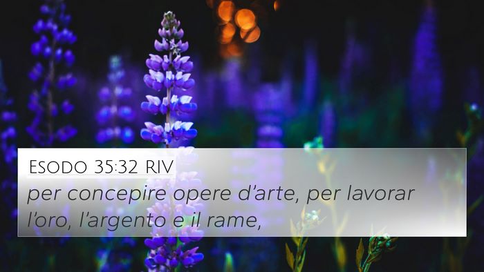 Esodo 35:32 RIV Bible Verse Image