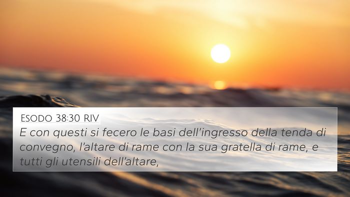 Esodo 38:30 RIV Bible Verse Image