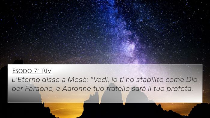 Esodo 7:1 RIV Bible Verse Image