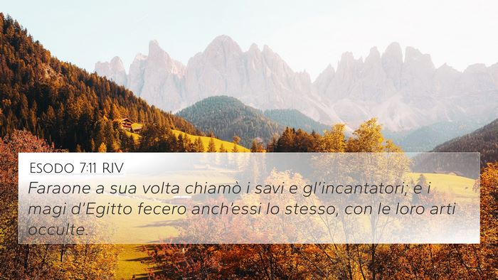 Esodo 7:11 RIV Bible Verse Image