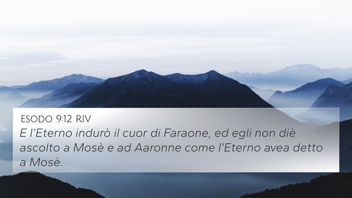 Esodo 9:12 RIV Bible Verse Image