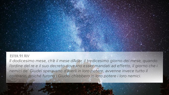 Ester 9:1 RIV Bible Verse Image