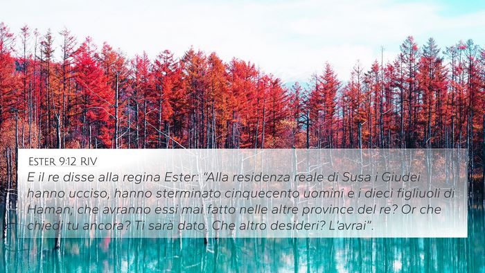Ester 9:12 RIV Bible Verse Image